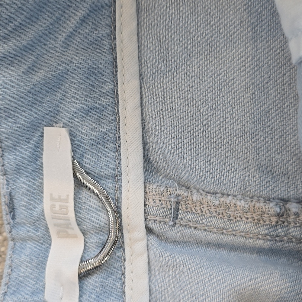 NWT PAIGE Pleated Bella Trouser Jeans - Picture 7 of 9